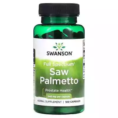 Swanson Saw Palmetto 540mg 100 Capsules PROSTATE HEALTH Premium Qualit • $21.45