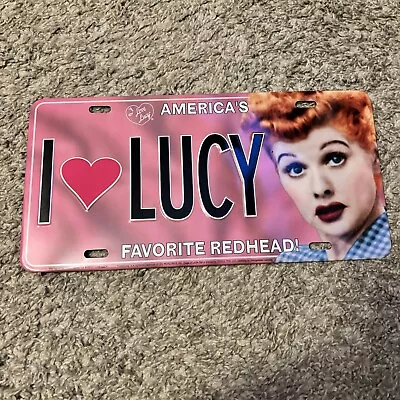 I Love Lucy Americas Favorite Redhead License Plate Metal Tin • $11.99