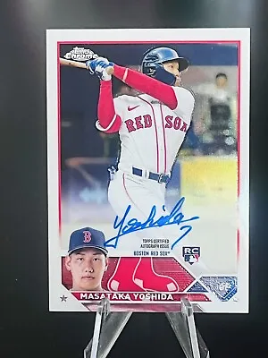2023 Topps Chrome - Rookie Autographs #RA-MY Masataka Yoshida On Card- Red Sox • $70