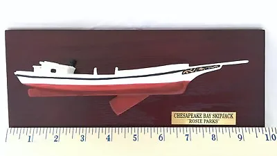 Half Hull Boat Model Skipjack Sailboat Chesapeake Bay Workboat Medium (10 ) • $24.95