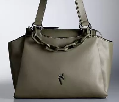 Simply Vera Wang Zip Tote Bag Handbag Purse - Olive - New • $39.95