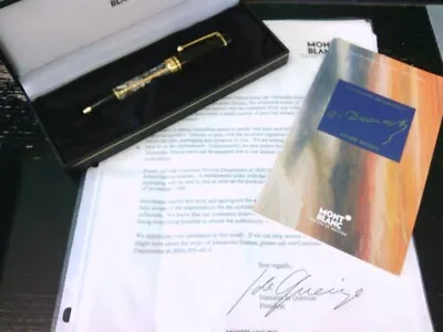 MONTBLANC Alexandre Dumas Father’s Signature Ballpoint Pen W/ RETURN LETTER! • $899.99