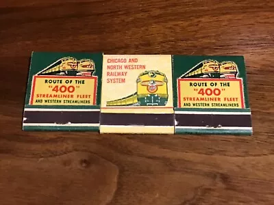 CHICAGO & NORTHWESTERN RAILROAD  Matches Lot Of 3 • $10