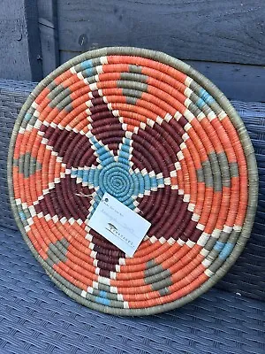 £18 • Buy Rwenzori Sustainable Uganda African Handmade Large Round Basket / Wall Decor
