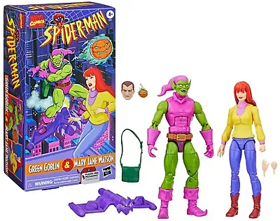 Marvel Legends Retro Green Goblin & Mary Jane Action Figure 2 Pack Exclusive New • $69.99