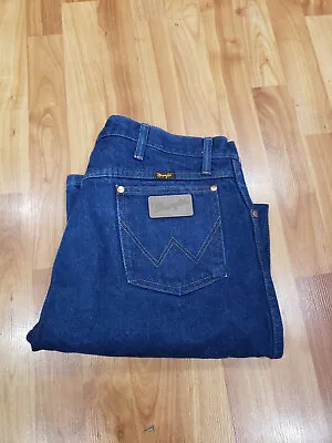 Vintage NOS Wrangler Cowboy Cut Jeans 13MWZ 36X30 Men’s Blue Denim  35X30 • $18.71