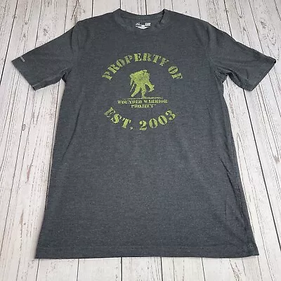 Under Armour Wounded Warrior Project Military Charged T Shirt Mens Small USA Tee • $19.95