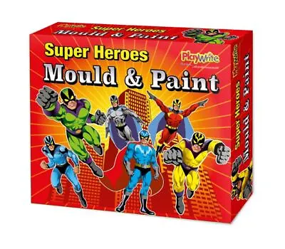 Make Your Own SuperHero Mould & Paint Fridge Magnet Craft Activity Set • £11.99