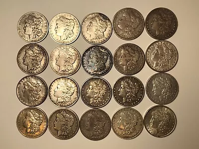 Roll Of 20 Morgan Silver Dollars All Dates 1878-1904 Many Different Dates!  • $699