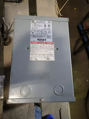 SQUARE D 3 KVA 1 Phase Transformer 3S1F 240 480 To 120/240 3R Enclosure TESTED • $225