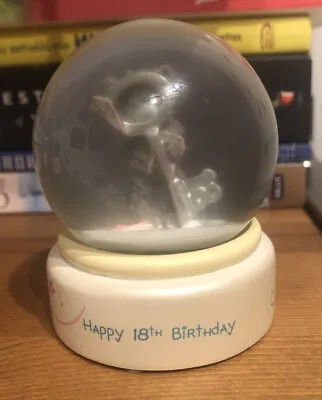 £4 • Buy ME TO YOU Tatty Teddy Bear Glitter Water Globe Foggy Happy 18th Birthday Used