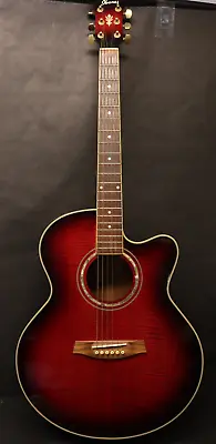 Ibanez AEL20D-TRS-14-01 Acoustic - Electric Guitar 6 Strings - Red Sunburst • $279.99