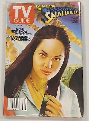 TV Guide Magazine December 8-14 2001 Cover SMALLVILLE Kristin Kreuk As LANA • $9