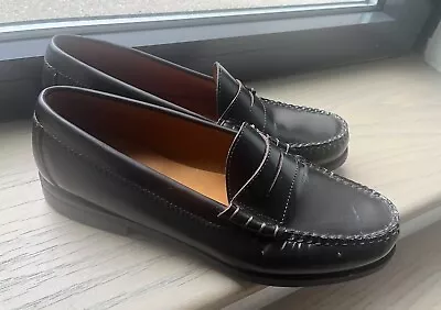 RRP $150 J.Crew By Superior Camden Leather Penny Loafers Size 10 Vintage Merlot • $35