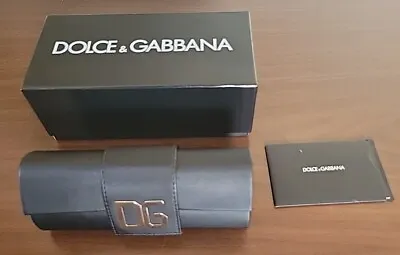 Dolce & Gabbana Sunglasses Eyeglasses Large Semi-Hard Case In D&G Box New • $25.95