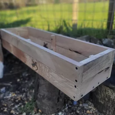 Long Garden Wooden Planter Trough Veg Wood Flower Boxes  • £23