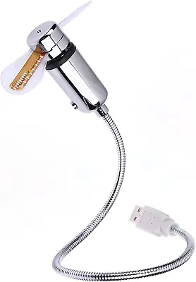 $21.99 • Buy USB LED Fan,Mini Portable USB Powered Flexible Cooling Fan With Switch For Deskt