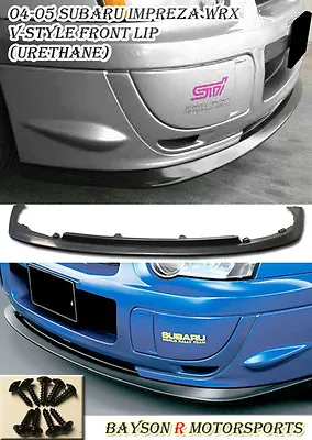$89.99 • Buy Fits 04-05 Subaru Impreza WRX STI V Limited Style Front Bumper Lip (Urethane)