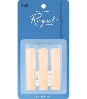 $16.85 • Buy Rico Royal Woodwinds Bb Clarinet Reeds 3 X Strength 2.0 ( 3-pack RCB0320 )