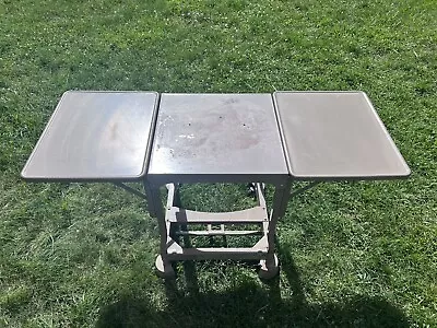 $129.95 • Buy Vintage Tiffany Typewriter Table Rolling Metal Mid Century Desk Stand Rare HTF