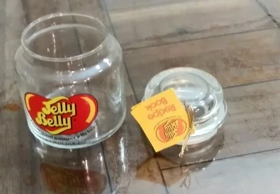 £24.02 • Buy VINTAGE JELLY BELLY THE ORIGINAL GOURMET BEAN GLASS STORAGE JAR W/LID 18 OZ New.