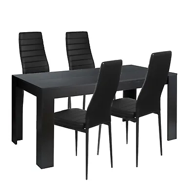 5 PCS Dining Table & Chairs Set Indoor Modern Dining Kitchen Table Set For 4 • $279.99
