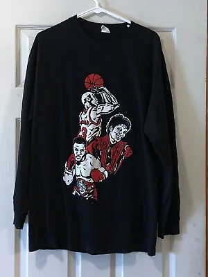 Vintage Mens Sweater Jordan Jackson & Mike Tyson Size L Chest 22  Length 30  • $39.99