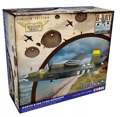 Corgi AA29501 - NEW B-26B Marauder 41-31576 ‘Dinah Might’ Major David Dewhurst • $138.91