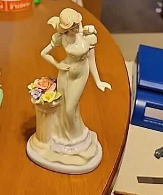 Lady W Bird/ Flowers Figurine • $20