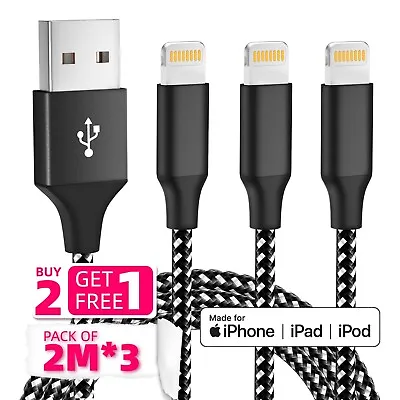 IPhone Charger Fast For Apple Long Cable USB Lead 6 7 8 X XS XR 11 12 13 Pro • £10.48