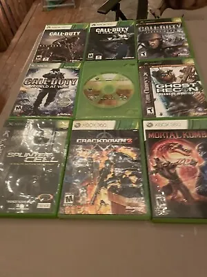 $13.05 • Buy Xbox 360 LOT Of 9 Games: Call Of Duty, Crackdown 2, Mortal Kombat