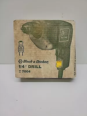  Black & Decker 1/4  Electric Drill Driver No. 7004 Single Speed - NEW IN BOX ! • $35