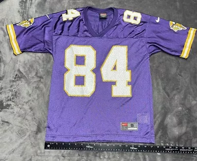 Vintage Randy Moss Jersey Youth Small Purple Minnesota Vikings Nike • $32