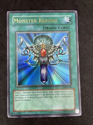 Monster Reborn Yu-gi-oh! Ultra Rare Lob-118 Played • £12