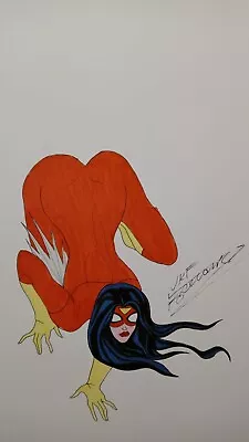 Manara's Spider-Woman 11x14 ORIGINAL COLOR ILLUSTRATION By Luke Korolowicz • $30