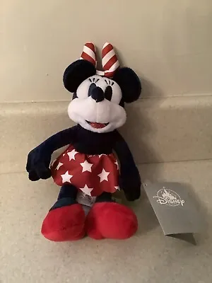 Disney Store Minnie Mouse Plush Stars And Stripes America 9” Plush Toy Bnwt • £7.99