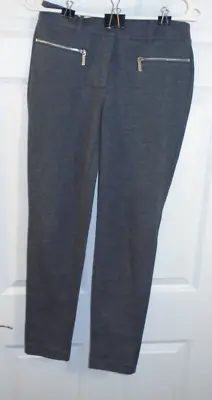 Michael Kors Ponte Knit Stretch Leggings/pants Grey Size 6 • $23.58