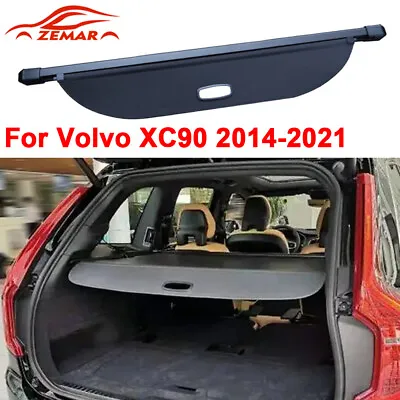 Rear Trunk Cargo Cover For Volvo XC90 2014-2021 Retractable Security Shade Black • $119.98