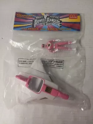 1995 McDonald's Happy Meal Mighty Morphin Power Rangers The Movie Pink Ranger  • $12.97