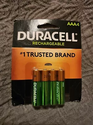 Duracell Rechargeable AAA Batteries DX2400 NiMH 1.2 V 4 Pack NEW IN THE PACKAGE • $14.99