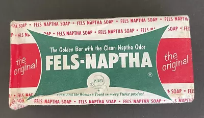   Vintage Fels Naptha Heavy Duty Laundry Bar Soap The Original FELS-NAPTHA USA  • $10