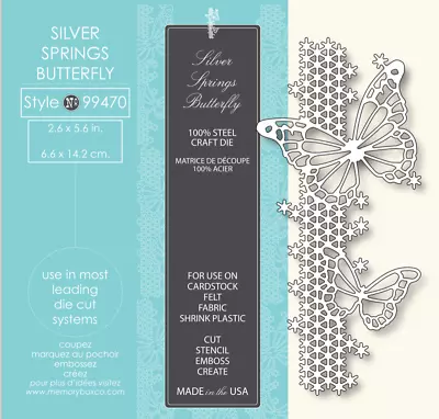 Memory Box Die Silver Springs Butterfly 99470 • $14.99