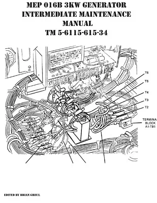 Mep 016B 3Kw Generator Intermediate Maintenance Manual Tm 5-6115-615-34 • $26.03