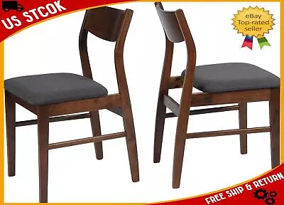 Dining Of 2 Mid Century Modern Kitchen Restaurant Side Chairs In Room Chairs Set • $169.96