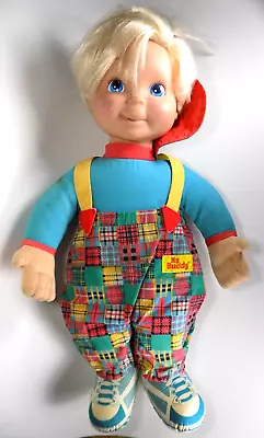 My Buddy Doll 1993 WEAR Vintage Playskool Blonde Hair Blue Eyes Patchwork Plush • $24