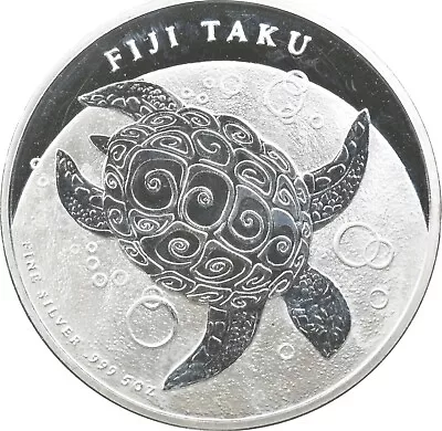 2011 Fiji 10 Dollars Fiji Taku 5 Oz Silver *1264 • $229