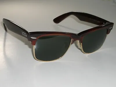 50mm VINTAGE B&L RAY-BAN W1270 DARK TORT/GOLD G15 GLASS WAYFARER MAX SUNGLASSES • $295.99