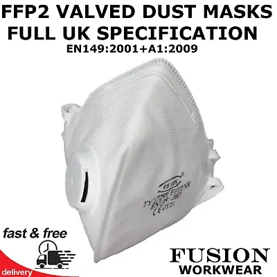 P2 Valved Dust Mask. Ffp2v.ppe.industrial.p2v Mask.bodyshop.wood.fibreglass.diy • £3.85