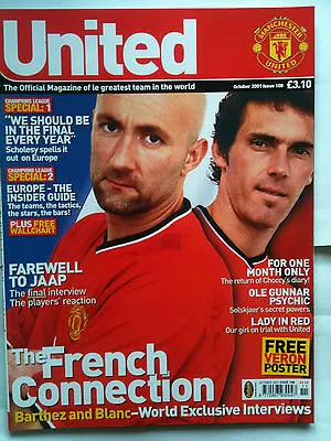 No 108 Manchester United Official Magazine October 2001 • £3