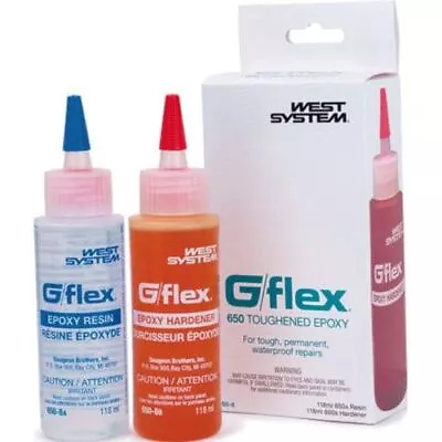 West System Brand Epoxy G/flex 4 Oz 2-pk #650-8 • $32.14